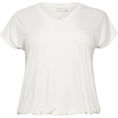 Dames-T-shirt met V-hals KAFFE Curve Jena