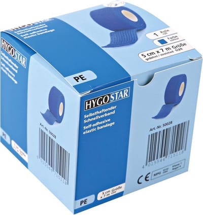 Hygostar Snel Verband Rol 5cm x 7m - Zelfklevend - Ademend - Geschikt voor Sportblessures