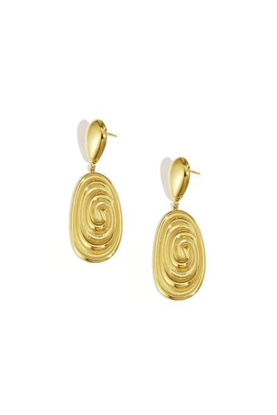 Bijoutheek Oorknoppen Swirl Goud