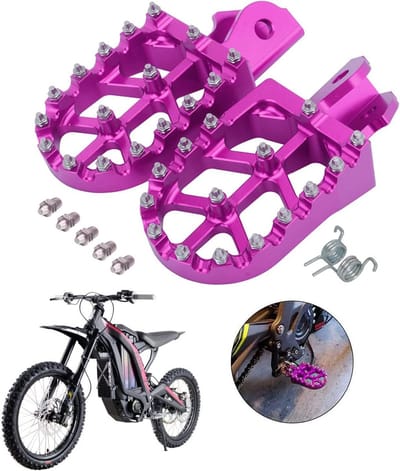 Universele CNC Aluminium Voetsteunen Motorfiets & Pitbike - Voor Sur Ron, Segway & Honda CRF modellen