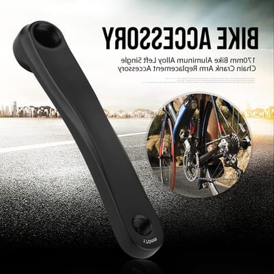 170mm Aluminium Fietsketting Crank Arm - Vervangende Accessoires voor Fietsen, Universele Crankarm en Enkelvoudige Crankarm