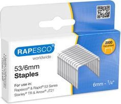 RAPESCO krammen 53/6, gegalvaniseerd, 5.000 stuks