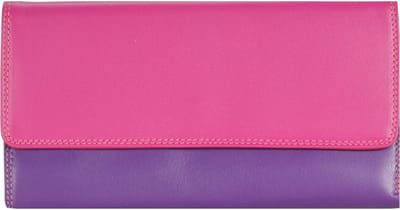 Mywalit Tri-Fold met Outer Zip Purse - damesportemonnee - Sangria Multi