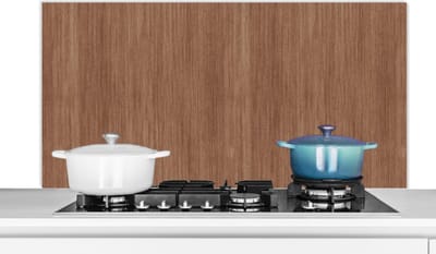 Spatscherm keuken 120x60 cm - Kookplaat achterwand Hout - Boomstronk - Patronen - Muurbeschermer - Spatwand fornuis - Hoogwaardig aluminium