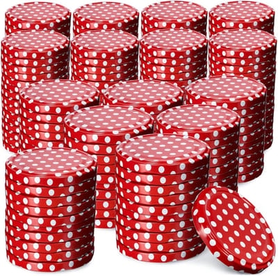 200 Stuks Schroefdeksels Fi66 mm Metaal Twist-Off voor Inmaakpotten