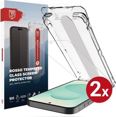 2-Pack Rosso Screenprotector Geschikt voor Samsung Galaxy S26 Plus | 9H Tempered Glass | Beschermglas | Case Friendly | Met Installatietray | Geen luchtbellen & stof | Eenvoudige montage