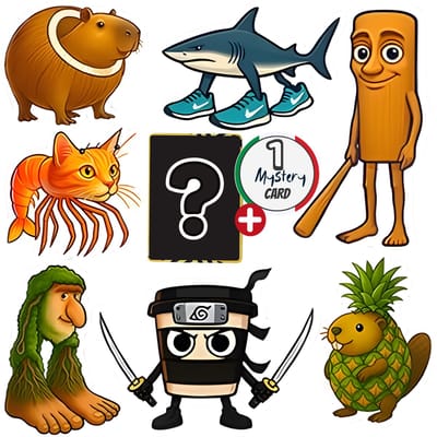 Italian Brainrot™ Brainrot Stickers Mega Pack - 50 Stuks - Tung Tung Tung Sahur - Tralalero Tralala - Stickers Kinderen - Stickers Volwassenen - Italian Brainrot Speelgoed