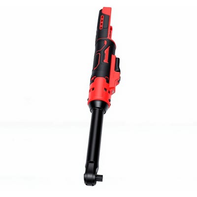 Draadloze Ratel Sleutel 3/8 inch Elektrische Klop 74 Ft Lbs met Versterkte 6,3 inch Kop 1/2 inch 1/4 inch Adapter 3 inch Verlengstuk black