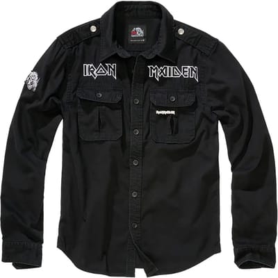 Iron Maiden Longsleeve - Vintage Shirt Eddie - M tot 4XL - voor Mannen - zwart