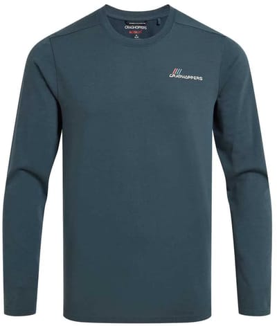 Craghoppers Nosilife Abel T-shirt Met Lange Mouwen Blauw S Man