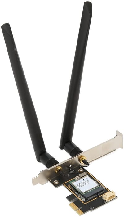 Dailygoody - PCIe WiFi 6E-kaart - Draadloze netwerkadapter - Snelle verbinding - Bluetooth 5.2 - Tri-band WiFi 6E - Geschikt voor gaming en streaming .