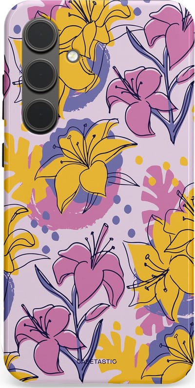 Casetastic Hoesje Geschikt voor Samsung S24 Plus - Stijlvolle Beschermende Duo-layer Case - Flora Fantasia