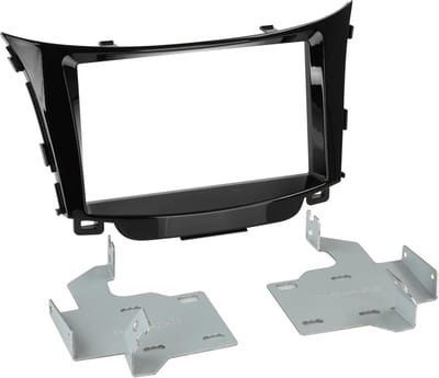2-DIN Paneel geschikt voor Hyundai i30 (GD/GDH) 2012-2016 Kleur: Piano Zwart