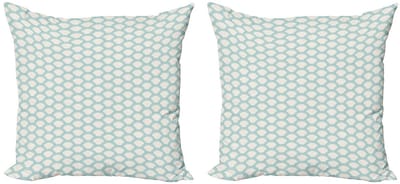 ABAKUHAUS Kussenhoes – Set 2x50x50 cm – Dubbelzijdig bedrukt – Mikrofaser
