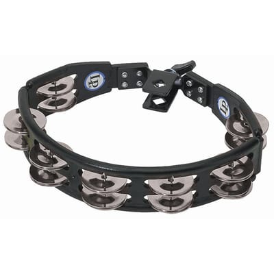 Latin Percussion LP160 Cyclops Mountable Tambourine Steel Black