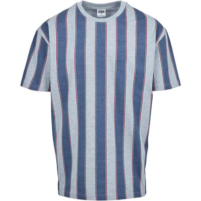 Urban Classics - Printed Oversized Bold Stripe Heren T-shirt - M - Multicolours