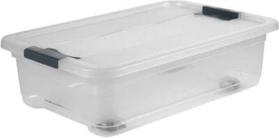 Kristallbox 28 L - 59x39x18 +wielen Konrad Transparant Keeeper 10439