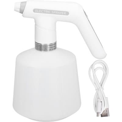 Elektrische Spuitfles 2000mah USB Opladen ABS en HDPE Roterende Sproeier Automatische Gieter white