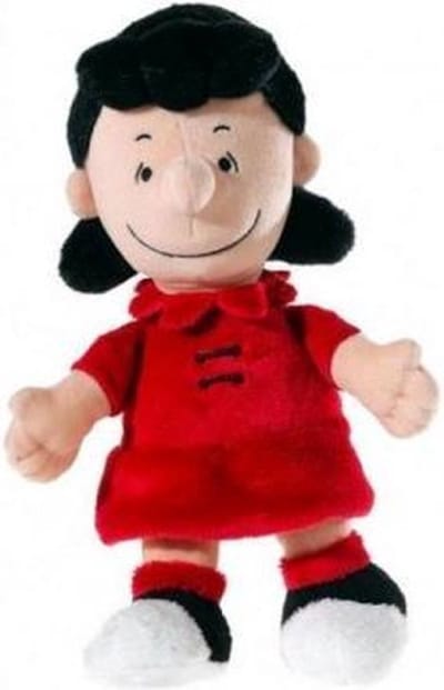 Lucy van Pelt - Snoopy Pluche Knuffel 30 cm {Speelgoed knuffelpop knuffeldier voor kinderen jongens meisjes | Wit Hondje, White Dog Plush Toy | Snoopy Peanyuts Lucie Belle