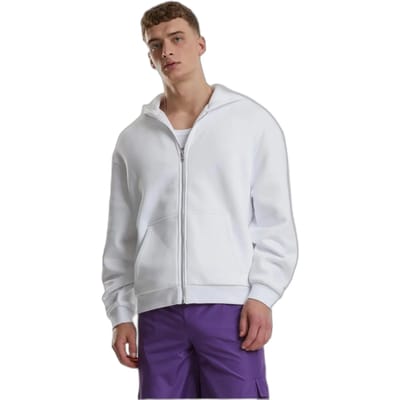 Urban Classics - Fluffy Vest met capuchon - S - Wit