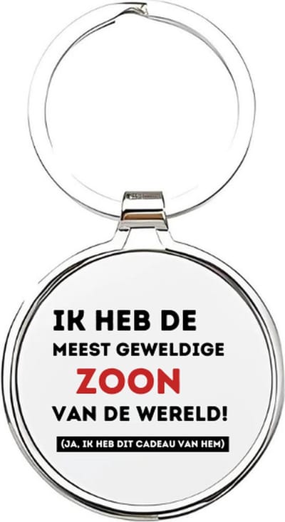 Akyol - je bent de meest geweldige zoon die er is Sleutelhanger - Zoon - de leukste zoon - zoon sleutelhanger - kind sleutelhanger - sleutelhanger zoon - familie sleutelhanger - cadeautje - zoon cadeau - boy - de liefste zoon - 4 x 7,5 CM