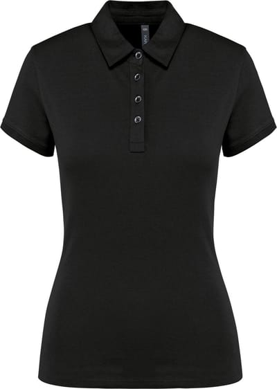 Kariban Damespolo korte mouwen van jersey K263 - Black - XXL