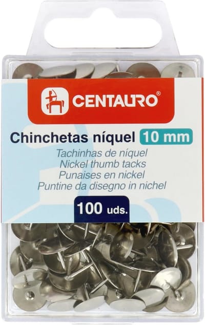 100 Zilveren Punaises van Vernikkeld Metaal – 10 mm – Ideaal voor Cork- en Wandborden