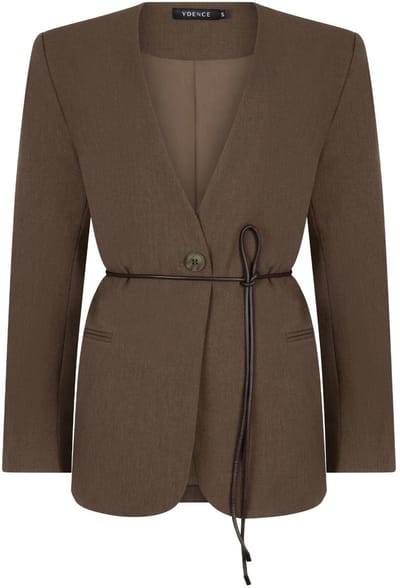 Ydence Blazer Lexie Blazers Dames - Bruin - Maat XS