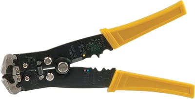 Automatische striptang zelfinstellend 0,2-6 mm² met draadafsnijder en kabelschoenpers