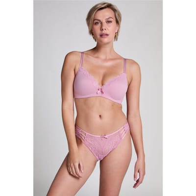 Hunkemöller Dames Lingerie Brazilian Belle - Roze - maat XS