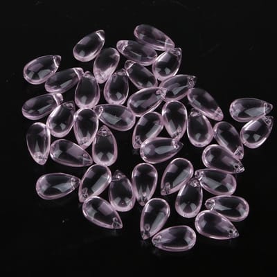 5 Stuks Waterdruppel Glaskralen met Gat Traanvorm Hanger Bedels voor DIY Ketting Sieraden Accessoires
