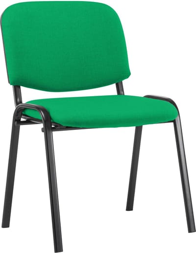 CLP Ken Eetkamerstoel - Vergaderstoel - Zonder armleuning - Stof - groen