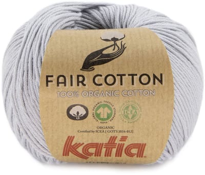 Katia Fair Cotton - 50 staalgrijs - Biologisch Katoengaren