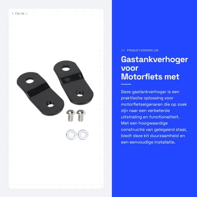 Dailygoods- Gastankverhoger Anticorrosief - Motorfiets Accessoire - Hoogwaardig Staal - Eenvoudige Installatie - Vervanging voor XL-modellen - Robuust en Duurzaam - Gastanklift