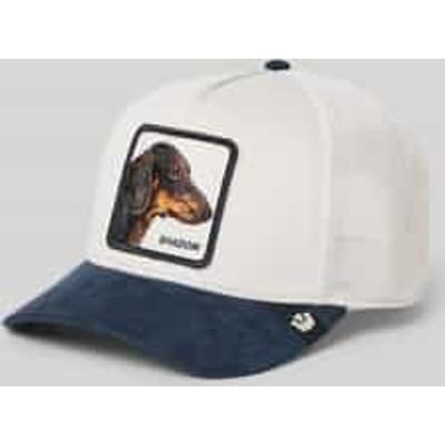 Base cap met motiefstitching model 'Shadow'