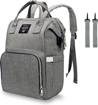 Baby Luiertas Rugzak - Zwangerschapsrugzak Mama Tas - Baby Verzorgen Onderweg - Waterdicht Met Laadpoort - 28x21x45 cm - Blauw
