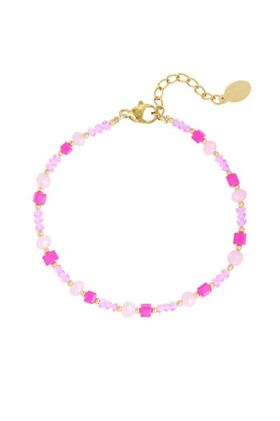 YWG - Strand vibe enkelband - roze/roos