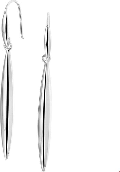 Huiscollectie Oorhangers Zilver Gerhodineerd Glanzend 56 mm x 5 mm