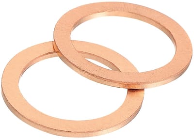 BRENZOOS- Sluitringen 24 mm - 15 Stuks - Koper - Oxidatiebestendig - Bevestiging - Duurzaam materiaal - Borgringen