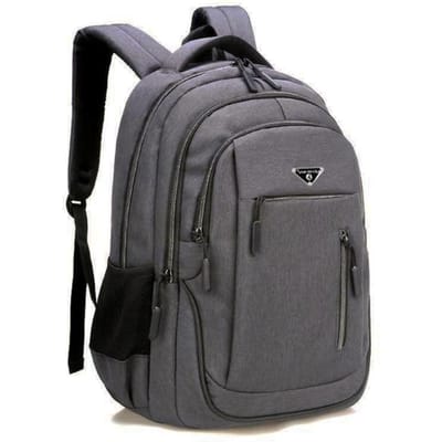 Grand sac à dos pour ordinateur portable 15.6 pouces/17.3 pouces, USB, cartable d'ordinateur pour hommes, sac d'affaires Oxford étanche, sac à dos d'université 20 inches gris foncé