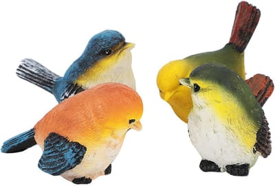 Vogeldecoratie - Tuinfiguur - Synthetische hars - Home decor voor tuin - Peuterschool - Bedrijf - Hotel - Winkeldecor