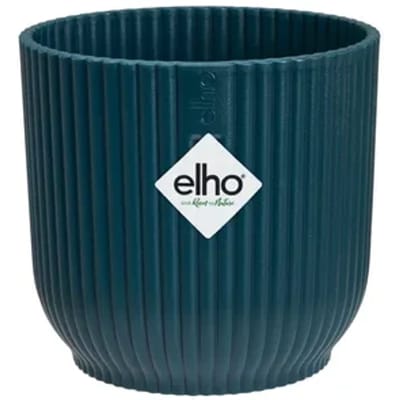 Elho Bloempot Vibes Fold Mini - Kunststof - Diepblauw - Diam.7xh6,5cm