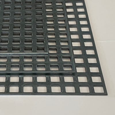 Gegalvaniseerd staal geperforeerde plaat Vierkant - 2mm, 400x400mm