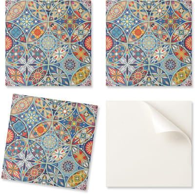 Kant-en-klare vinyltegels met decoratieve prints en symmetrische mozaïekpatronen, 20x20x20 cm