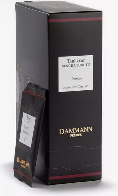 Dammann Frères- Sencha Fukuyu Sencha Fukuyu 24 verpakte theezakjes - Japanse groene thee - composteerbare theebuiltjeszakjes