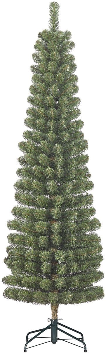 Black Box Trees Charlton Kerstboom Slank Pilaarmodel - Kerstversiering met Natuurlijke Look - Kunstboom met Scharnierconstructie voor Snel Opzetten - H185 x Ø53 cm - Groen