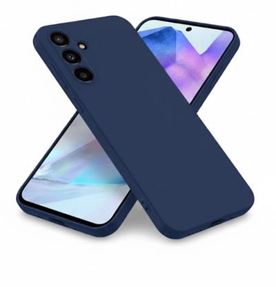 Hoesje Geschikt voor Samsung Galaxy S26 - Donker Blauw - Casemania Liquid Siliconen Back Cover met Camera Bescherming