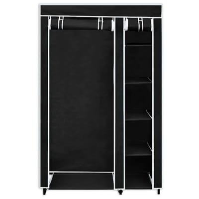 vidaXL - Kledingkast - opvouwbaar - 110x45x175 - cm - zwart
