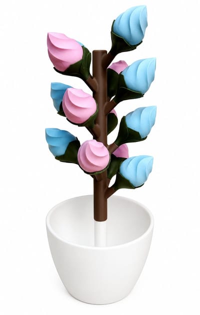 Bloemenboom 14 Dagen – Magnetische Pillendoos – Medicijnenboom met 14 Bloemknoppen – Pillen Organizer 2 Weken