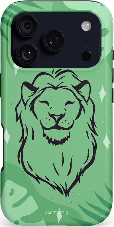 Casetastic hoesje geschikt voor Apple iPhone 17 Pro - MagSafe - Dubbellaagse bescherming - Trots in de jungle - Fashion Case - Mintgroen